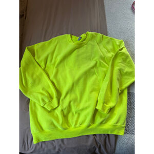 Women's Gildan Neon Green Heavy Blend Sweatshirt 2X